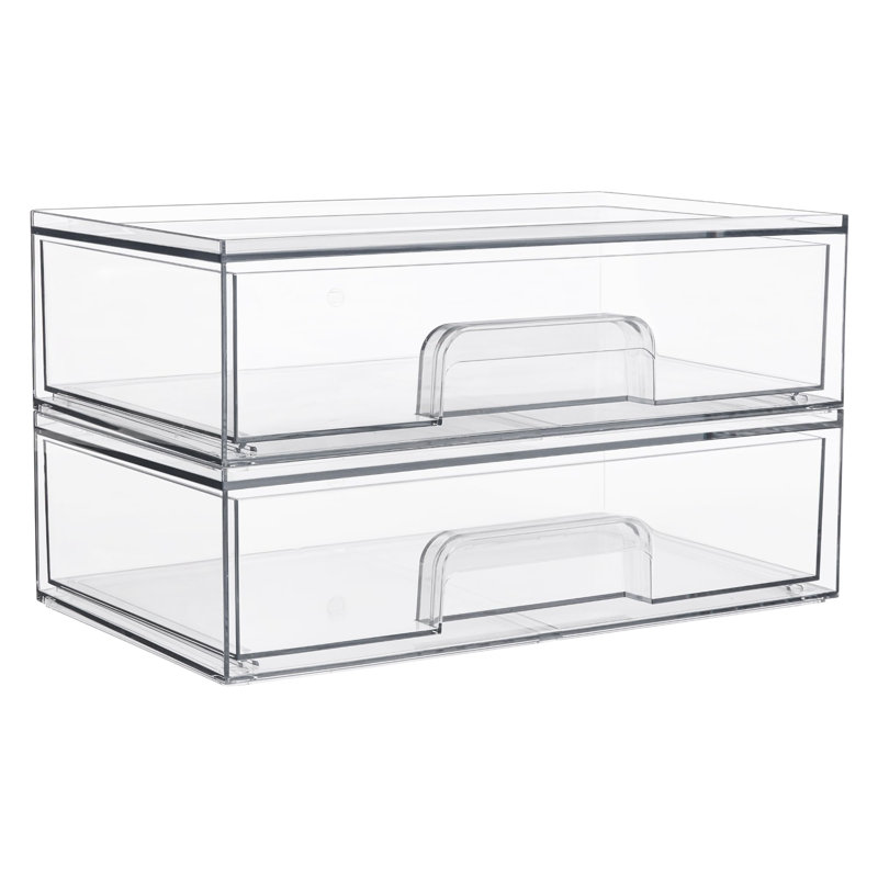 2 Drawer Stackable Drawer