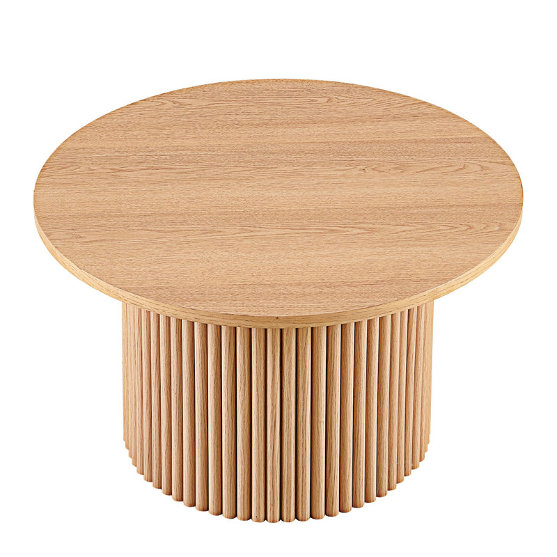 Table d'appoint en bois, H 16,74 po x l 27,57 po x P 27,57 po, Chêne
