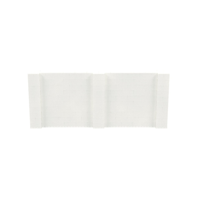 Ensemble mural de blocs géants 7 'T, H 60 po x l 144 po x P 12 po, Translucide