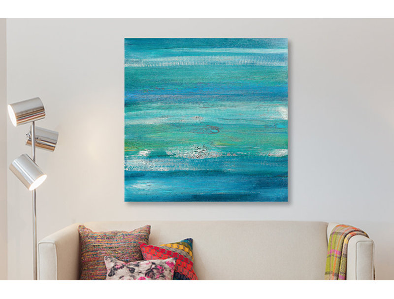 «Fluidité», reproduction d'art sur toile, H 12 po x l 12 po x P 0,75 po, Pas de tapis, Toile tendue