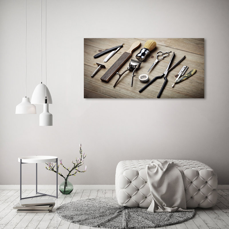 Male Hairdresser - Wrapped Canvas Print