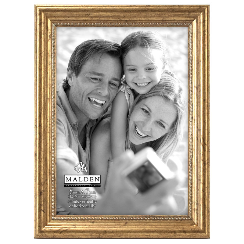 Danely Picture Frame, Gold, 5" x 7"