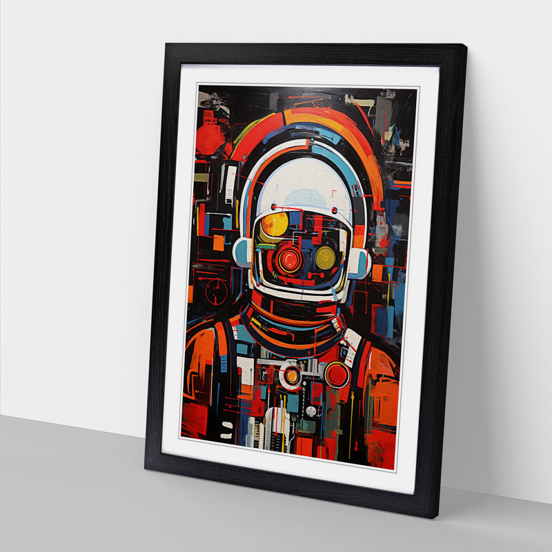 Single Picture Frame Print on Wood, Black Framed, 64cm H x 46cm W