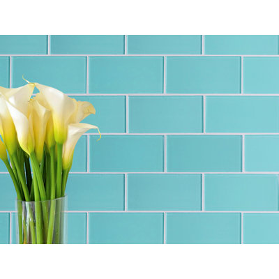 Premium 3" x 6" Straight Edge Glass Mosaic Subway Tile