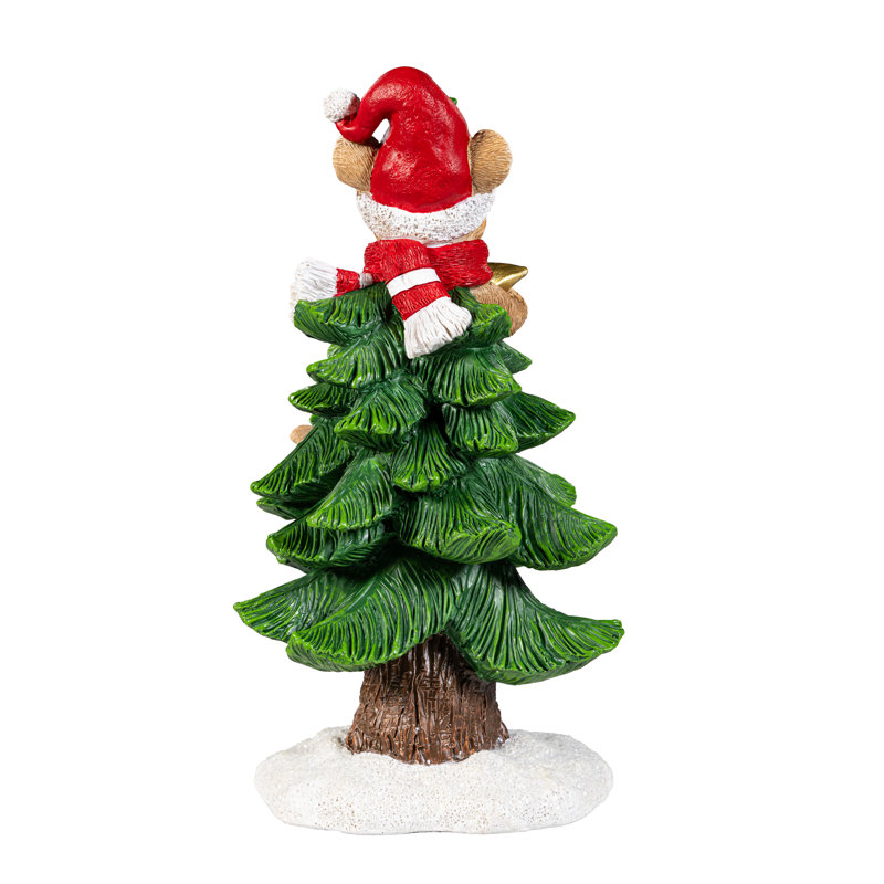 C'était la nuit de Noël, statuette de tête de souris en résine pour sapin de Noël, 25 cm de hauteur