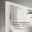 Miroir de meuble-lavabo à cadre 48 po x 32 po à DEL, cadre en aluminium avec lumières biseautées à angle biseauté à 45 °, 3 couleurs, antibuée, convenant à une décoration moderne