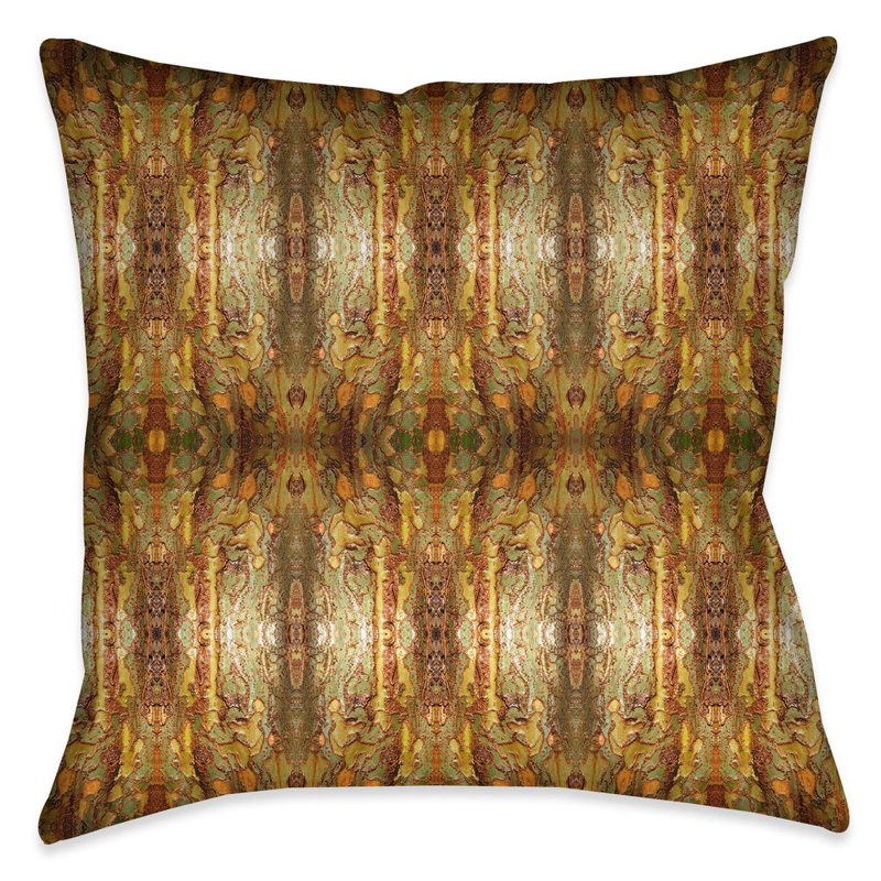 Wet Tree Geometric Throw Pillow