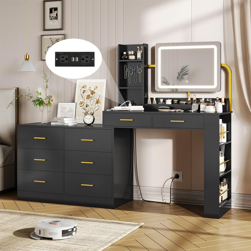 Bartol Vanity, Black