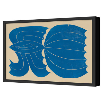 Printemps 2022, poisson encadré sur papier par Nate Harris, reproduction