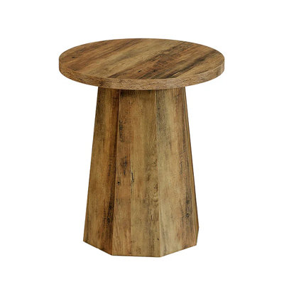 Wooden Coffee Table,Small End Table,Side Table,Round Reading Table