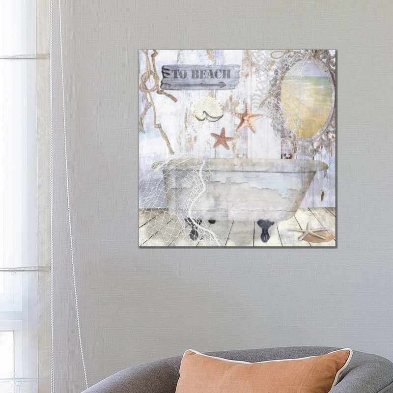 Beach House I by Color Bakery - Wrapped Canvas Print, 66.04 cm H x 66.04 cm W x 1.91 cm D