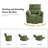Myftar 38.5" W Power Swivel Recliner-129453160