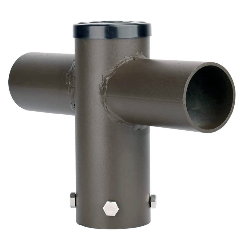 Adaptateur Tenon avec 2 tenons horizontaux à 180 degrés, bras à 180 ° pour un support à rayons doubles