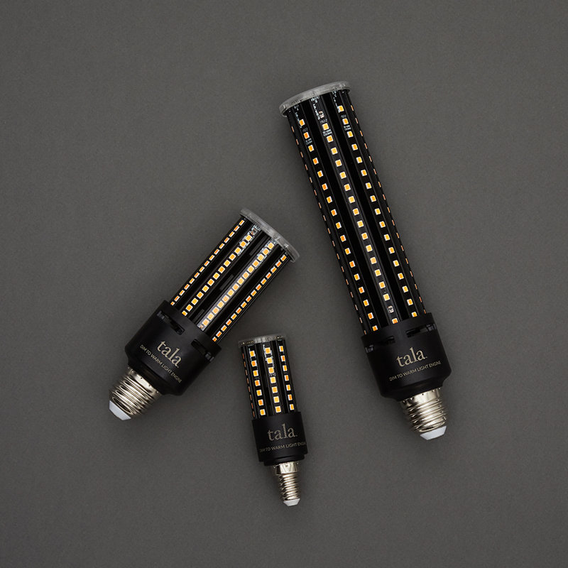 Ampoule DEL 57 watts T9 E12 / candélabre à intensité variable 2700K