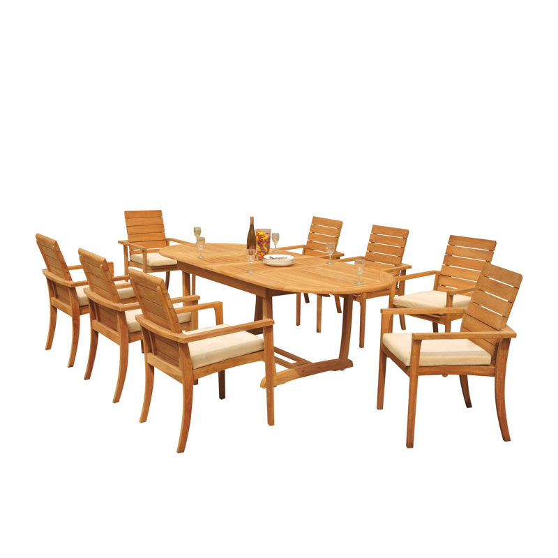 Ensemble de salle à manger ovale pour 8 personnes 94 po Algrave