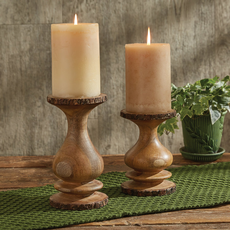 Wood Tabletop Pillar, 7" H x 4.75" W x 4.75" D