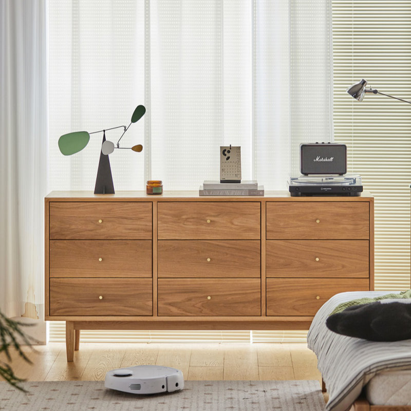 white oak dresser Madera Solid Wood 6-Drawer | Real Wood Furniture this dresser features 6 Dream cabinet Modern Style White