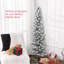 Arbre de Noël artificiel avec 405 pointes enneigées, base en métal, arbre de Noël réaliste-1339284557