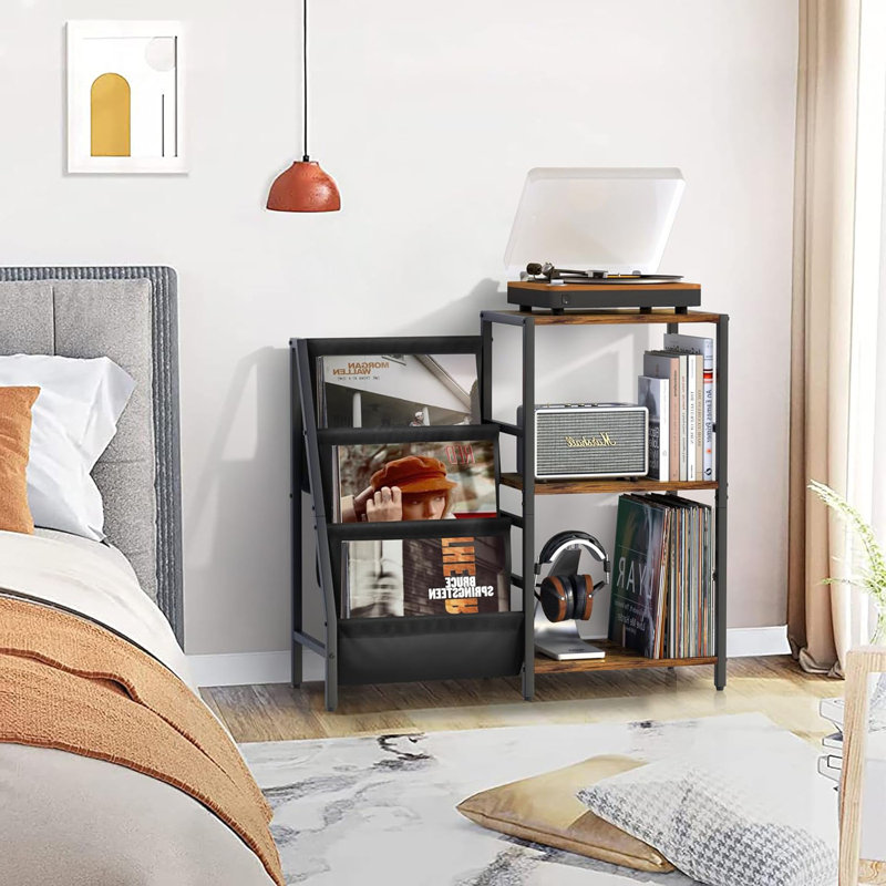 H Media Shelves, 27.20" H x 33" W x 11.80" D