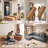 108" Modular Sectional Sofa For Living Room Modern L-Shape Cloud Couch Compression Upholstered Boneless Corduroy Fabric Deep Seat With Chaise-23351428-24094306