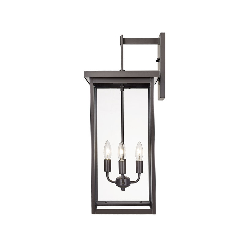 Osakis Light Outdoor Wall Sconce, Powder Coated Bronze, 27" H x 11" W