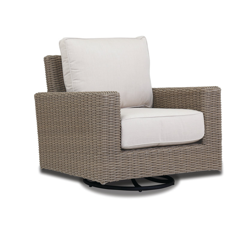 Chaise de patio avec coussin de soleil Nassau, Toile lin Sunbrella®