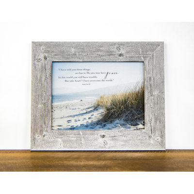 «I Have Told You Its Things Peace» John 16:33, art nautique de plage biblique