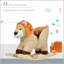 Mignon cheval à bascule en peluche avec sons réalistes, base en bois et ceinture de sécurité pour tout-petits de 18 à 36 mois