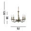 Caroga 5 - Light Candle Style Chandelier-17706221