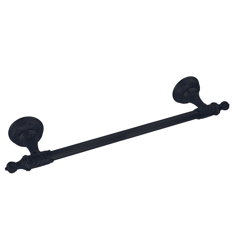 HAMPTON 18" TOWEL BAR; MATTE BLACK FINISH, Matte Black, 4" H x 22.5" W x 3" D