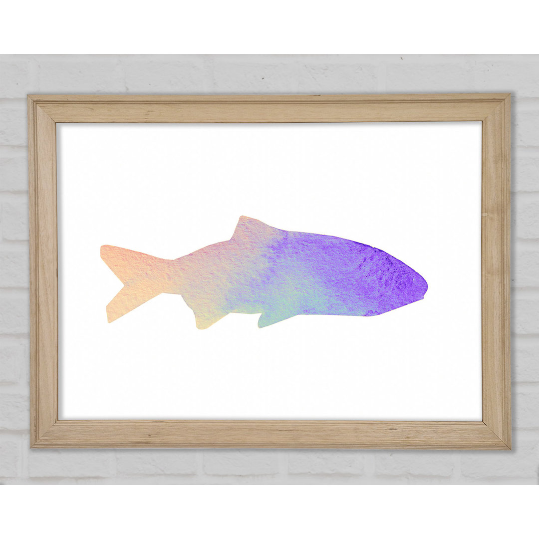 Gerahmtes Leinwandbild Rainbow Fish Framed Print