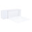 White Bed With Versatile Office Desk, Queen - Framework Removable Study Space Saving,