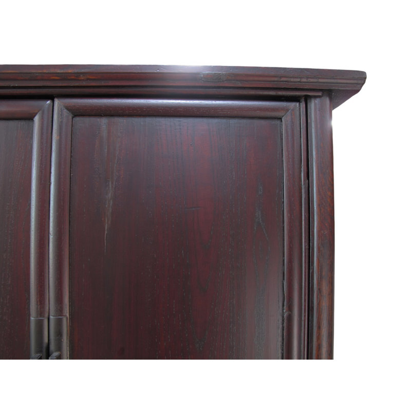 19th Century Chinese Elm Wardrobe Armoire