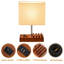 Chaithra Solid Wood USB Desk Lamp-397297923