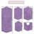 Morissette 100% Cotton Bath Mats, Quick Dry, Machine Washable, Absorbent - 5 Piece Set-416245419