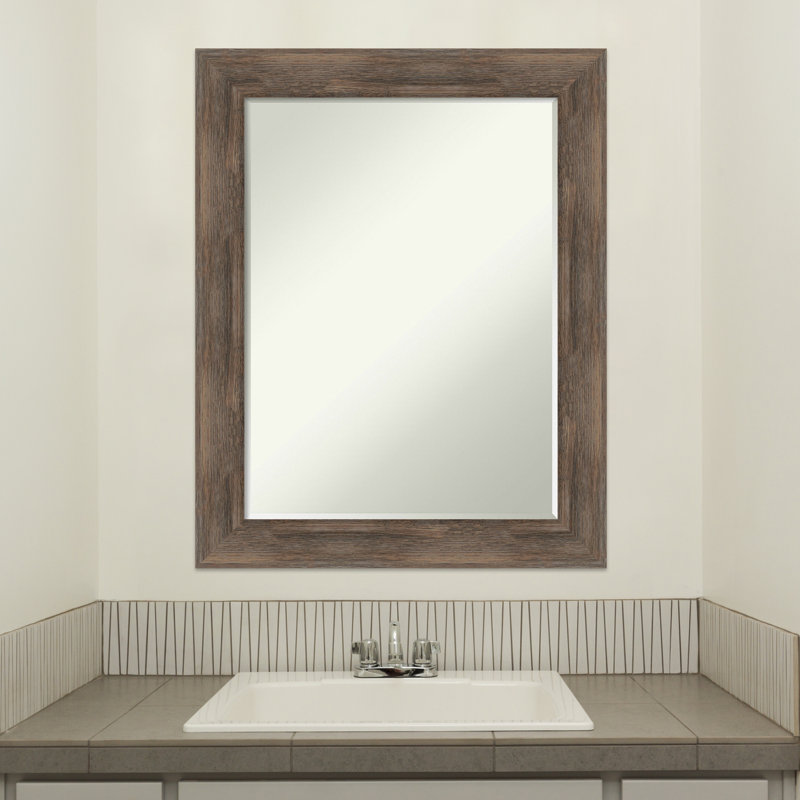 Sanjaya Wood Flat Wall Mirror, 28.75'' x 22.75''