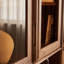 Bibliothèque luxueuse en noyer noir clair
