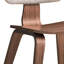 Chaises d'appoint modernes en noyer et blanc modernes (2 pièces)