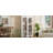 Free Standing 5 Tier Bookshelves,Bookcases Set of 2,Farmhouse Two-Tone Storage Cabinet with Adjustable Shelves,Modern 72"H Kitchen Pantry Cabinet for Living Room,Home Office-136592538