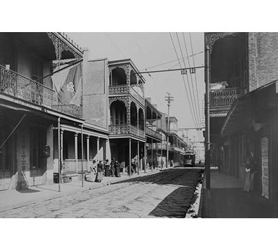 « français quarter royal street new orleans »-reproduction de photo