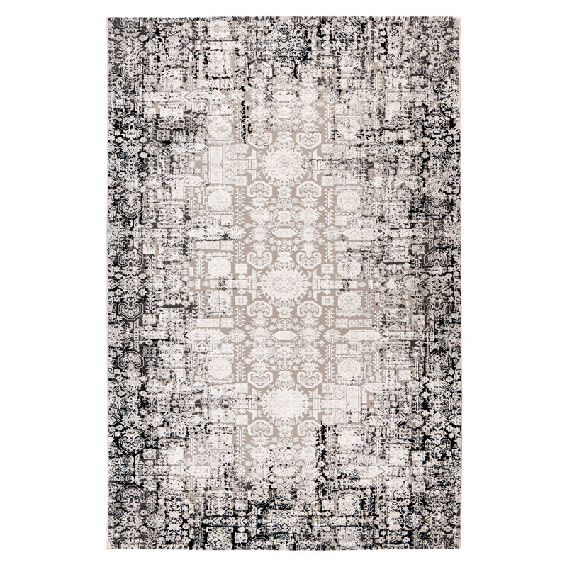 Whidden Flatweave Grey/Taupe Rug, Rectangle 160 x 230cm