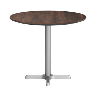 Commercial All-Weather HPL Tabletop With Crisscross Base