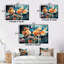 Ensemble de décoration murale pêche en eau fantaisiste I - animaux