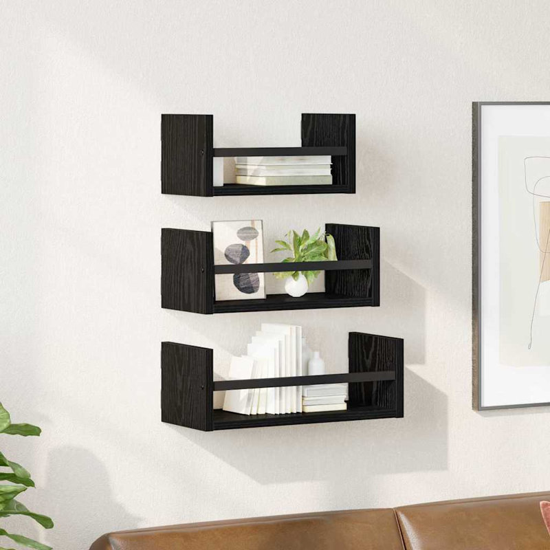 Floating Shelf, Black Oak