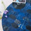 Cowhide Area Rug in Blue-932245029