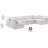 Hinami Velvet U-Shaped Sectional Reversible-94482537