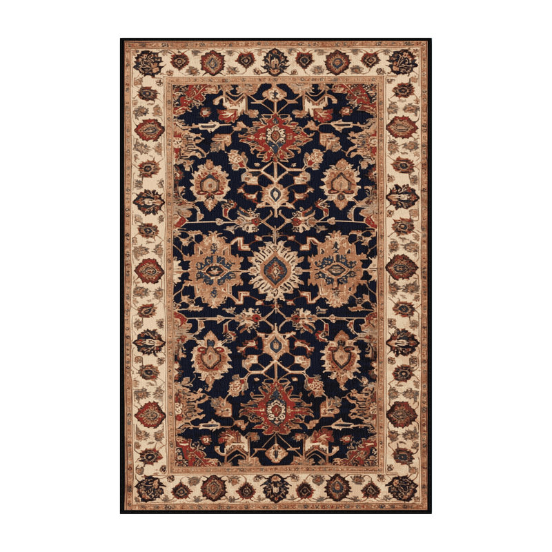 Tapis brun lavable à la machine, Rectangulaire 2 pi x 3 pi