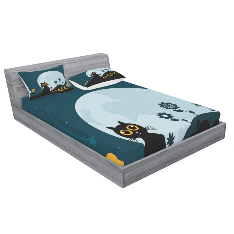 Microfiber Sheet Set, Full Sheet Set with Fitted Sheet