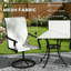 Ensemble de 2 chaises d'extérieur, chaises pivotantes-123954205