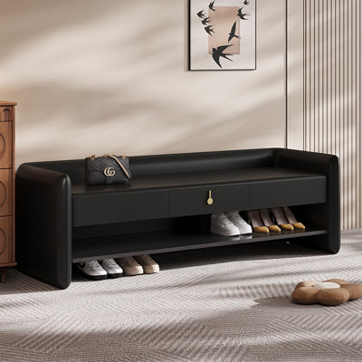 Upholstered Shoe Storage Bench
